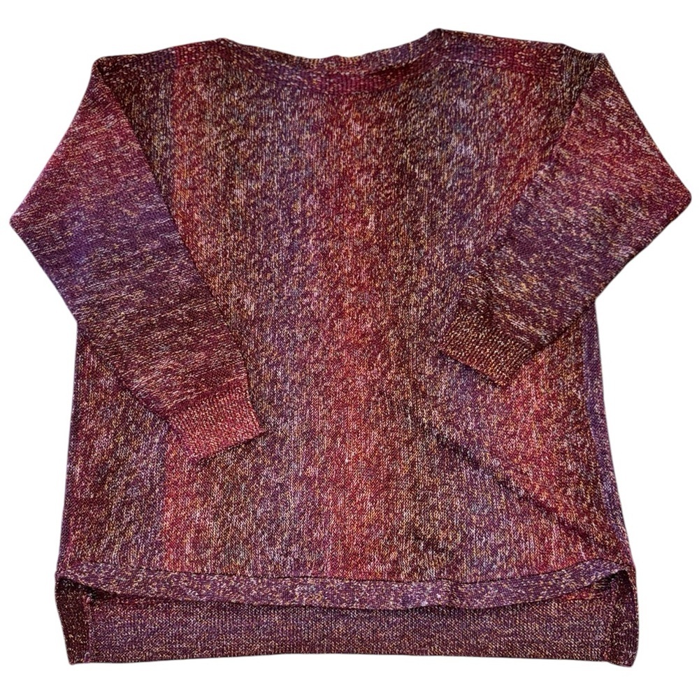 Westport 1962 Red Multicolor Crew Neck Knit Sweater XL
